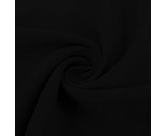 Ponydance Rideaux Salon Occultants Unicolore Plissés avec Galon Fronceur, 117×229cm(46" x 90"), Noir, 2 Pièces/ Défense de la Chaleur, de la Lumière, du Froid pour le Bureau du Médecin
