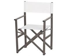 Siena Garden 732156 Sunbury Fauteuil Régisseur Aluminium Anthracite/Nature,