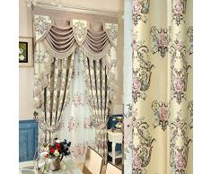 SQDJJCL-Jacquard soie rideaux d'rembourré de luxe sur mesure rideaux salon personnalisé l'écran de la fenêtre de chambre à coucher,rideaux par mètre