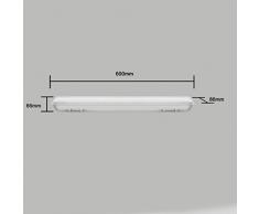 2x J&C® 18W 60CM Réglettes LED Etanche IP65 Eclairage Plafonniers LED Tube Extérieur Intérieur 1500LM, SMD2835, Lumière Blanc Naturel pour Garage et Salle de Bain