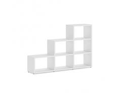 Regalraum - Système d'étagères adaptable Boon - 82 Tailles | 3x3-L Escalier 110x174x33 cm (HxLxP) - blanc