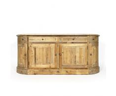 Enfilade Arrondie en Vieux Bois 180 cm AuthentiQ | LAK202PM-Bois