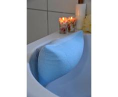 1 A-handelsagentur appui-tête pour baignoire de luxe couleur : bleu avec ventouses pour baignoire avec coussin microperlen de nuque