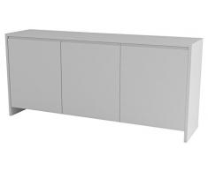 Bali 21750101 Enfilade avec 3 Portes Blanc 45 x 185 x 85 cm