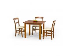 JUSThome Table de salle ? manger Dinner 90 en Bois Aulne(LxlxH): 90/68/74 cm