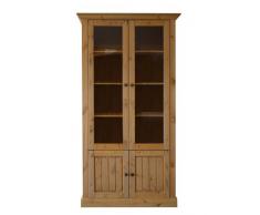 Steens Group 3171270088001F Monaco Vitrine Pin Massif Entièrement Lessivé 104 x 46,5 x 190 cm
