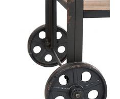 Étagère sur roues Bois et Métal - DOCK - L 186 x l 183 x H 57