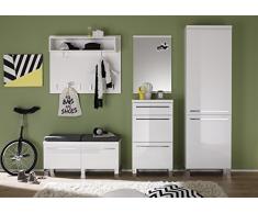 Maisonnerie 1412-572-01 Meuble dEntrée Commode à Chaussure Blanc LxHxP 100x46x35 cm