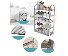 chaussures en acier inoxydable étagère à chaussures en métal racks simples étagère à chaussures simples multicouche ( taille : Five Layers )