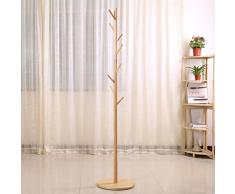 generic Parquet massif support cintre arbre multi couleur étage chambre den manteau porte-manteau,Couleur naturelle