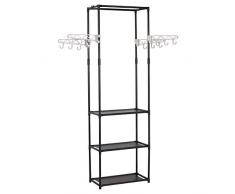 WOLTU SR0027-1 Penderie à vêtement ,Portant à vêtements Porte-manteau vêtements rack,55x28,5x175cm,Noir
