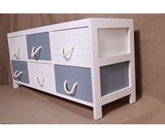 6 Tiroirs flurbank seilgriffe kinderschrank spielzeugschubladenschrank banc à chaussures