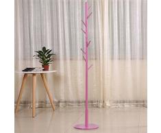 generic Parquet massif support cintre arbre multi couleur étage chambre den manteau porte-manteau,Rouge