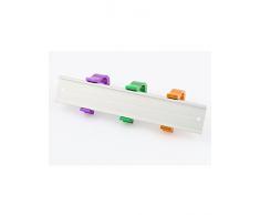 Chambre en aluminium Porte-manteau mural 3patères pour serviette Vêtements suspendus Rack 19,1cm