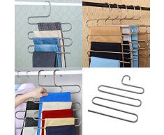 1 pièce Multifonction Cintres Pantalons Vêtements Organisateur de Rack de Stockage Space Saver