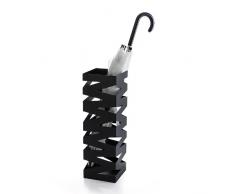 Topgoods Rangement métallique pour parapluie / Support de 48,5 cm blanc / noir, Métal, Schwarz, 15,5x15,5x48,5cm