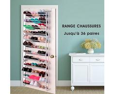 SHOP STORY - Organisateur Range Chaussures 36 Paires Étagère Porte Armoire Dook Rack