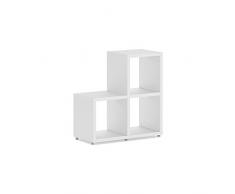 Regalraum - Système d'étagères adaptable Boon - 82 Tailles | 2x2 Escalier 74x74x33 cm (HxLxP) - blanc