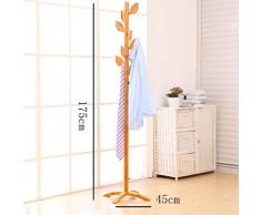 MEHE@ Porte-manteaux Landing Cintres en bois massif Chambre simple vêtements suspendus Fashion Clothes Rack ( Couleur : A )