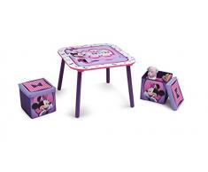 Delta Children Table et Poufs de Rangement Minnie