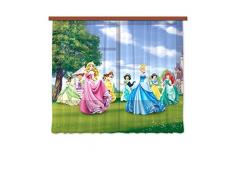 AG design fCC/xl 6322 rideau voilage pour chambre d'enfant motif princesse disney