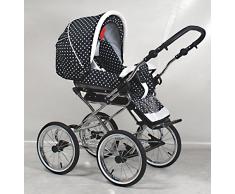 Superbe Poussette Bébé Rétro Chariot 3 en 1 giullietta