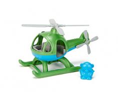 Green Toys - 66078 - Véhicule Miniature - Modèle Simple - Hélicoptère - Vert