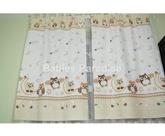 Babies Paradise - Rideaux pour chambre d'enfant avec passants 150 x 100 cm