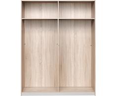 CS Schmalmöbel 75.051.051/41 Armoire à portes coulissantes Bois Chêne 42 x 150 x 193 cm