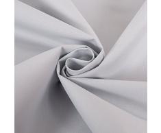 Deconovo Rideau de Porte Doublé Thermique à Oeilles Pour Chambre d'Enfant 140x260cm Blanc