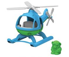 Green Toys - 66077 - Véhicule Miniature - Modèle Simple - Hélicoptère - Bleu