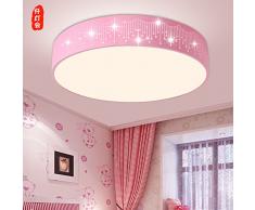 GQLB Chambre d'enfant Lustre Chambre Garçon Fille Princesse Lumière Lumières étoiles chambre Rose, éclairage LED lumière blanche 25 CM