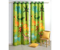 Handmade imprimées numériquement enfants Rideau Blackout 48x84 pouces Ensemble de 2 panneaux de rideau, KCURD-162