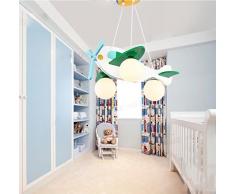 Lily's-uk Love Mignon petit avion lumières enfants lustre Creative chambre de dessin animé lumières enfant garçon chambre éclairage