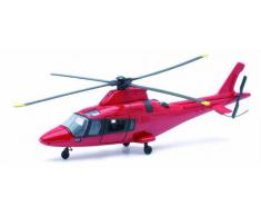 New Ray - 26103 A - Véhicule Miniature - Modèle À L'échelle - Hélicoptère Aw 109 Agusta - Rouge/blanc - Echelle 1/43
