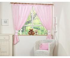 Paire de rideaux rose et embrases little princesse