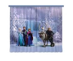AG design 4007/fCC xxl rideau voilage pour chambre denfant motif la reine des neiges disney
