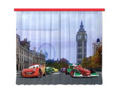 AG design xxl fCC/4000 rideau voilage pour chambre d'enfant motif cars de disney