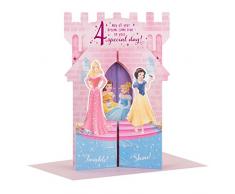 Hallmark Carte d'anniversaire Disney Princesse 4 "Château Pop Up – Taille M
