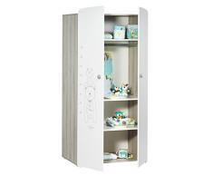 BABY PRICE Teddy Armoire Chambre Bébé 2 Portes