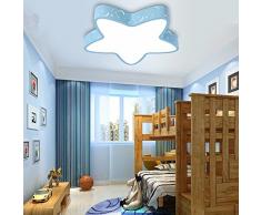 GQLB Plafonnier pour chambre d'enfant chambre garçon fille ferrari de chambre à l'éclairage LED 450mm, bleu