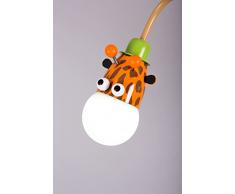 Vividor Plafonnier pour chambre d’enfant Motif girafe singe et zèbre
