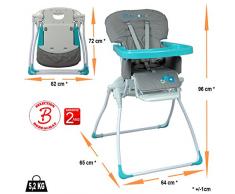 Chaise haute bébé pliante extra compacte