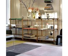 Etagère WOODY par HAY Design - et ranger devient un jeu d'enfant - déco et design - 3 colonnes (6 tablettes blanches) 251,5 x 47 x 49 cm (LxPxH)