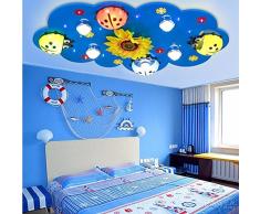 Chambre d'enfant Lustre Creative Cartoon Garçon Fille maternelle Mignon Chambre Led Lumière & éclairage Terrain de 80 * 10 * 50cm, Rose