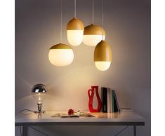 YZYZoo Chambre Minimaliste Nordique Moderne De Art Définit La Personnalité Créatrice De Salle À Manger Lustre De La Lampe À Suspension Enfant Écrou,Type B Avec Led Blanc