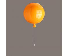 TRIOY Life Plafonnier lampe de plafond pour les enfants plafonniers acrylique lumineux plafond lumière ballon forme illumination moderne brûleur lampe enfant chambre à coucher luminaires E27 différentes couleurs Φ20cm (ampoule non incluse)