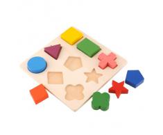Blocs En Bois Puzzle De Géométrie Jouet Educatif