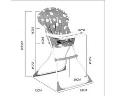 Chaise pliante pour enfants bébé Chaise bébé Chaise haute multifonction Portable Dinner Table ( couleur : Rose )
