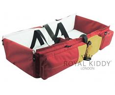ROYAL KIDDY LONDON © 3 EN 1 UN SAC BÉBÉ PLIABLE ET UN SAC DE VOYAGE LE SAC À LANGER, BERCEAU, COUCHES (ROUGE-MAROON)